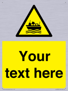 Custom warning ferries crossing vessels
